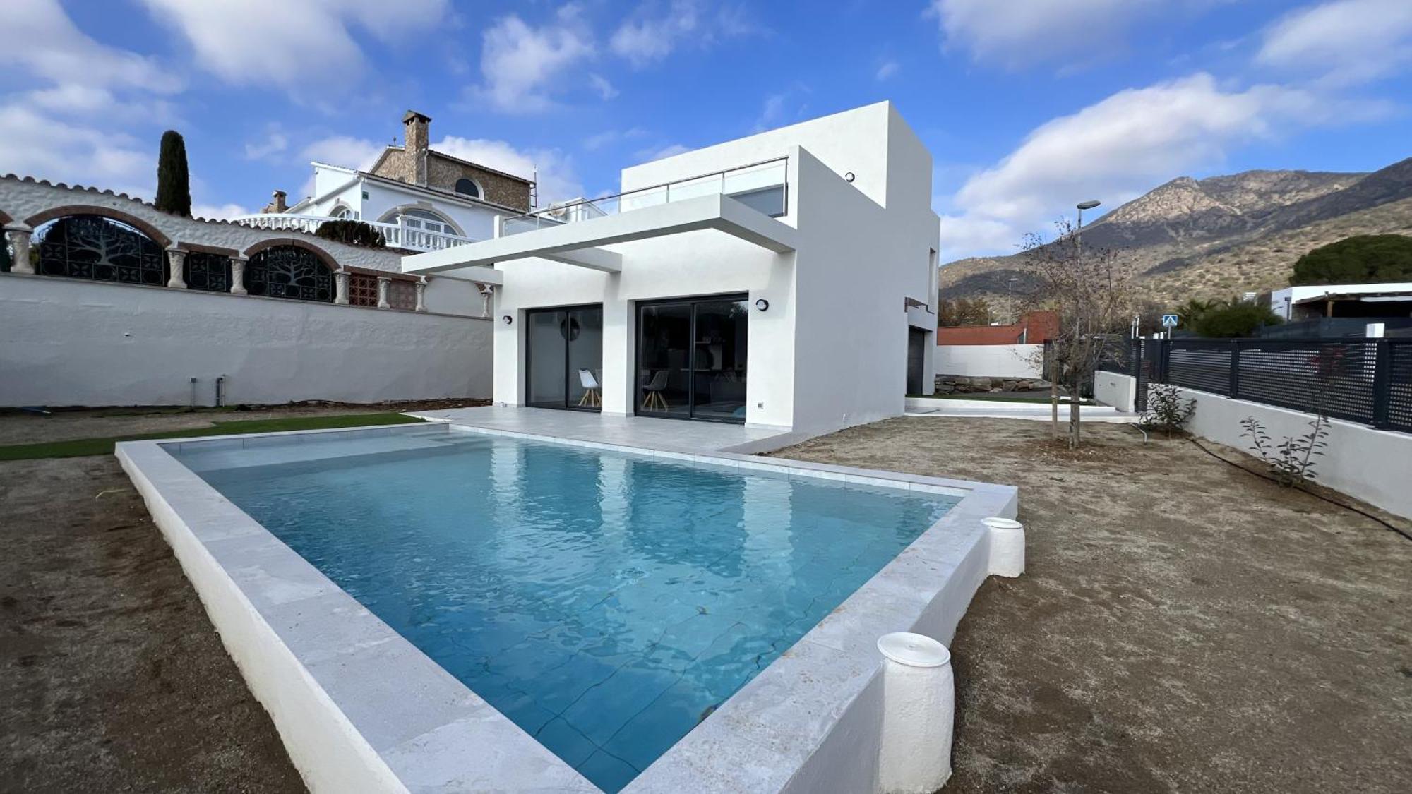 Casa Moderna Roses Con Piscina Y Jardin Mas Bosca, Roses Villa Palau Saverdera Ngoại thất bức ảnh