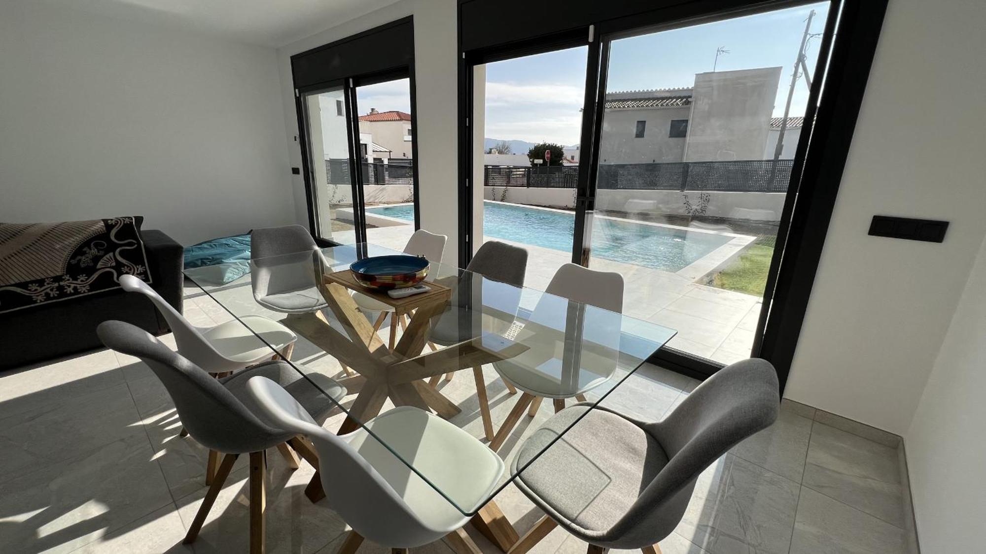 Casa Moderna Roses Con Piscina Y Jardin Mas Bosca, Roses Villa Palau Saverdera Ngoại thất bức ảnh